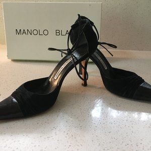 Manolo Blahnik Leather and Suede heels